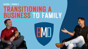 transitioning a business to family podcast cover