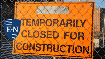 sign showing safety in construction